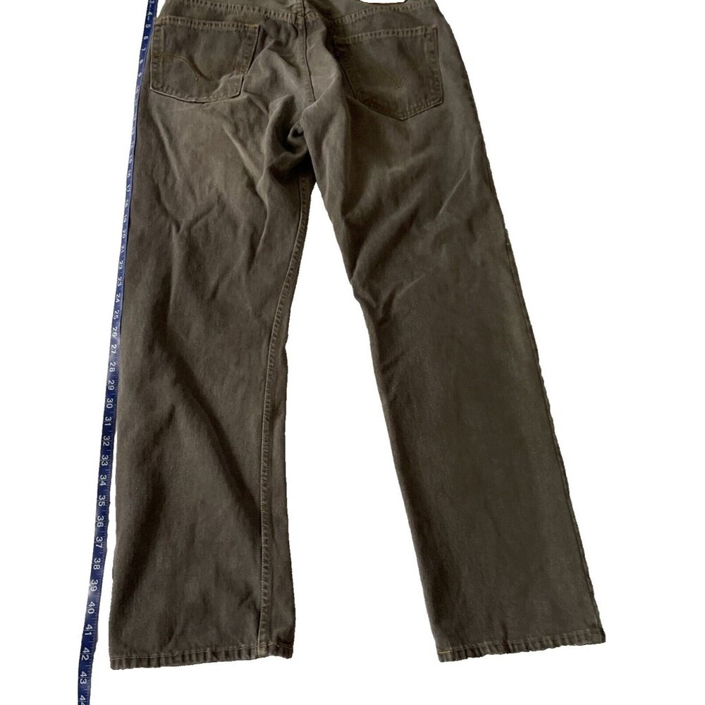 Levis 505 Regular Fit Men Jeans W36 L32 Gray 100% Cotton Vintage Denim Hong Kong